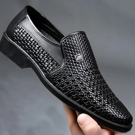 Mocassini da uomo estivi Scarpe in pelle da uomo traspiranti Suole morbide Scarpe casual da uomo Scarpe Oxford slip-on Business Zapatos De Hombre