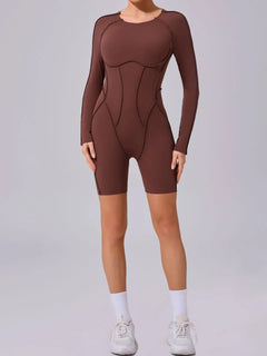 Seamless Yoga Jumpsuits Sports Fitness Splicing Hip-lifting One-Piece Hollow-out Beauty Back Gym Workout Bodysuits for Women