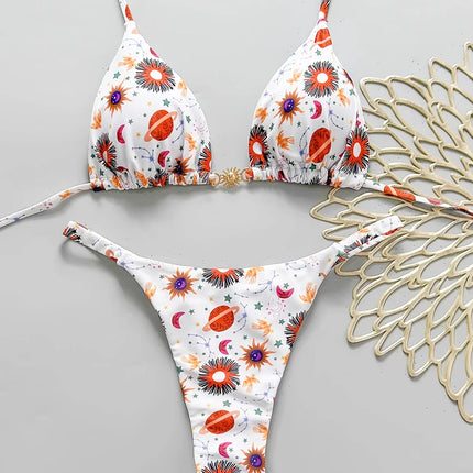 Micro Bikini Push Up Costumi da bagno donna 2026 Costumi da bagno sexy Bikini brasiliano Set Halter Biquini Costumi da bagno Perizoma Beachwear Donna