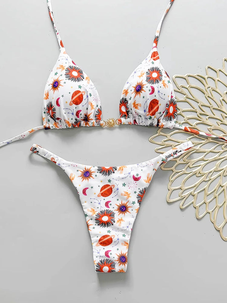 Micro Bikini Push Up Costumi da bagno donna 2026 Costumi da bagno sexy Bikini brasiliano Set Halter Biquini Costumi da bagno Perizoma Beachwear Donna