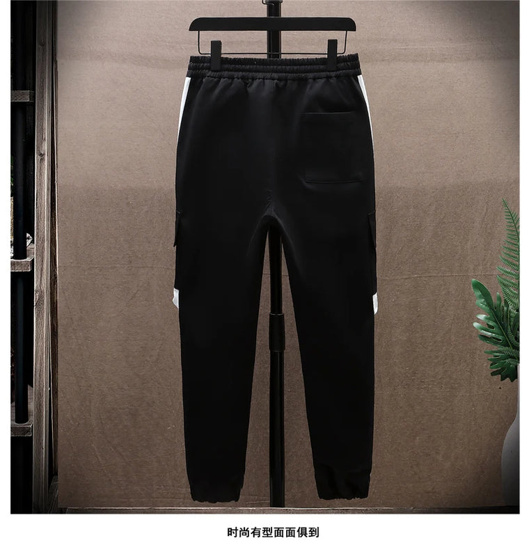 Autumn Men Tracksuit Casual Spring Sportswear Hooded patchwork Jackets Pants 2 Piece Sets Hip Hop Running Sports Suit