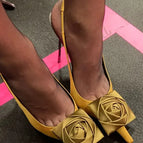 yellow  satin