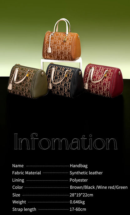 2025 Autumn/Winter New Handbag High-end Embossed Large Capacity Square Bag Women's Shoulder Bag