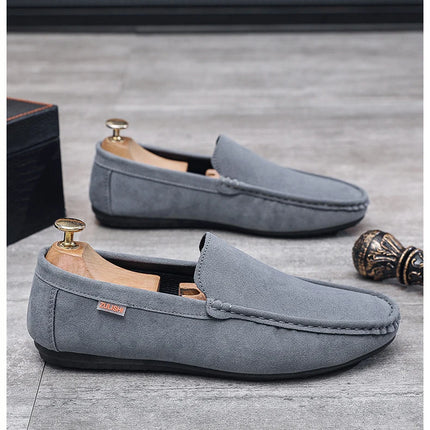 Scarpe Slip-On Artigianali in Vera Pelle per Uomo - Mocassini Casual Formali Traspiranti e Comodi con Suola in Gomma