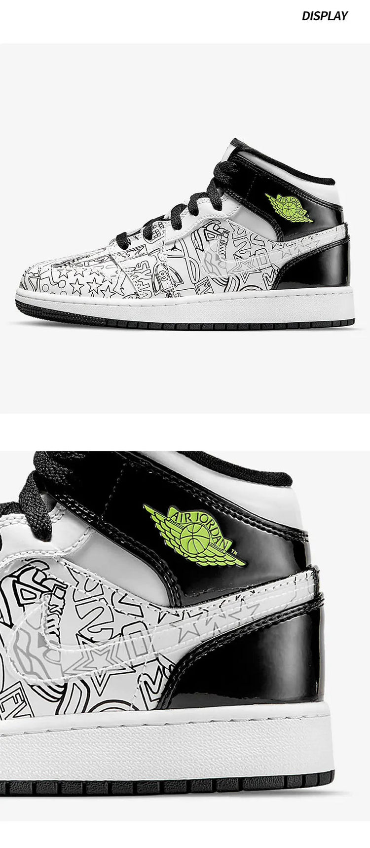 Scarpe da basket Nike Authentic Air Jordan1 Mid AJ1 alte GS DC4099-100 platinumshop