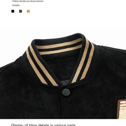 New Baseball Jacket Men Fashion Embroidered Jackets Coats High Street Outwear Man Bomber Jacket Hip Hop Clothing Top