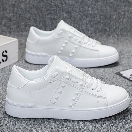 Spring Autumn New Men's White Shoes Trendy Fashion Youth Flat Board Shoes Men's Single Shoes