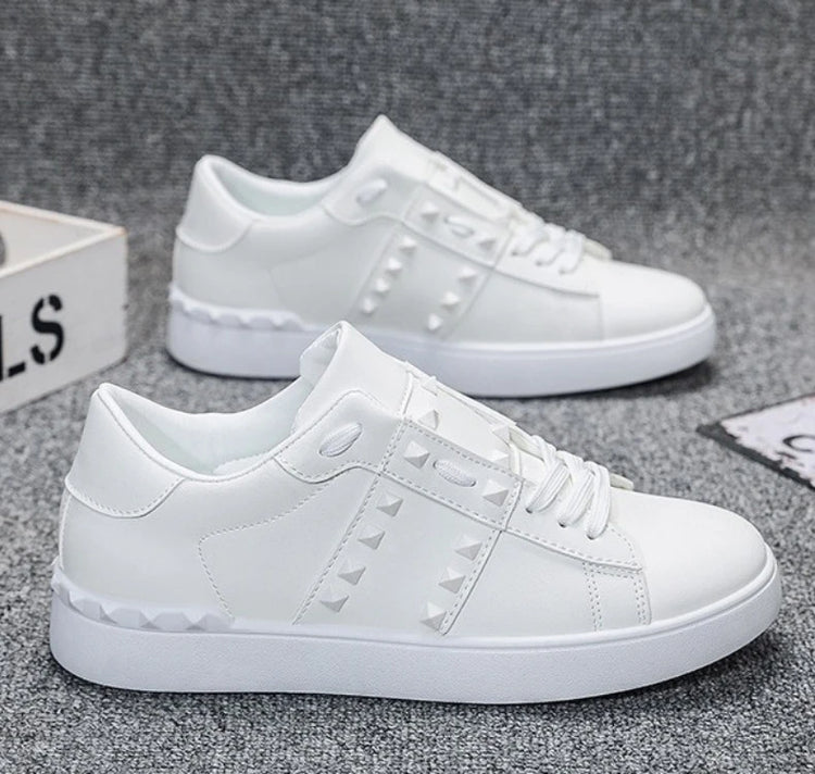 Spring Autumn New Men's White Shoes Trendy Fashion Youth Flat Board Shoes Men's Single Shoes
