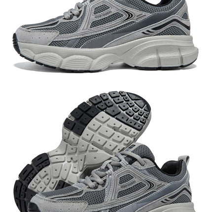 Baasploa Scarpe da corsa retrò da donna Scarpe da jogging sportive con lacci in rete da esterno Scarpe casual leggere e traspiranti antiscivolo da donna