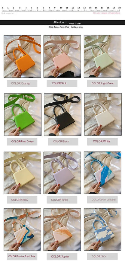 2022 New Fashion Sweet Mini Pillow Handbag Japanese Printed Scenery Net Red One Shoulder Portable Crossbody Bag