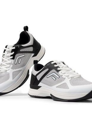 FitVille Scarpe da pickleball larghe da uomo Scarpe da tennis Scarpe da tennis da cancha intera con supporto per l'arco plantare Scarpe sportive leggere antiscivolo