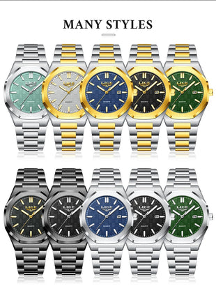 LIGE Orologio da donna elegante e lussuoso, orologio classico alla moda con data automatica, cinturino in acciaio inossidabile, orologi luminosi impermeabili per donna, regalo per signora platinumshop