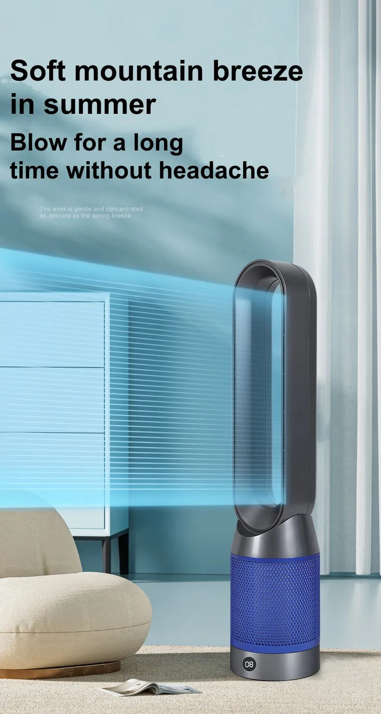 Nuovo riscaldatore 2022, ventilatore domestico a risparmio energetico, riscaldamento termoelettrico a piena velocità, ventilatore senza pale a doppia funzione caldo e freddo