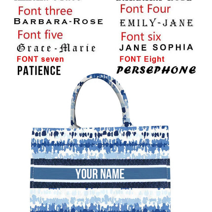 New 2026 Women's Personalized Tote Bag, Printed Canvas Handbag, Large Capacity Beach Bag