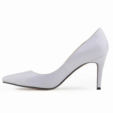 Décolleté da donna di grandi dimensioni Tacchi alti classici a punta Tacchi a spillo sexy da 9 cm Scarpe da festa di nozze rosse da donna eleganti e confortevoli platinumshop
