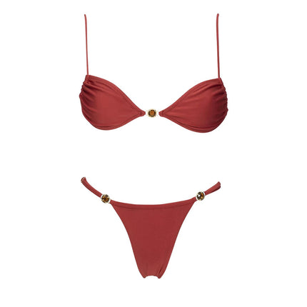 Diamond Bikini 2025 Costume da bagno donna sexy Costumi da bagno femminili Micro bikini Set costume da bagno a fascia Beachwear Rosso brasiliano Biquini platinumshop