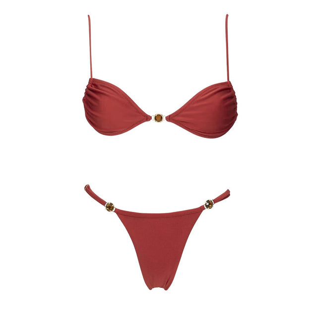 Diamond Bikini 2025 Costume da bagno donna sexy Costumi da bagno femminili Micro bikini Set costume da bagno a fascia Beachwear Rosso brasiliano Biquini platinumshop