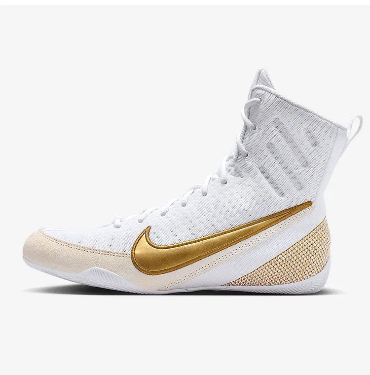 Nike Authentic Machomai 3 Men's Women's High-Top Lace-Up Durable Boxing Shoes HF7333-100