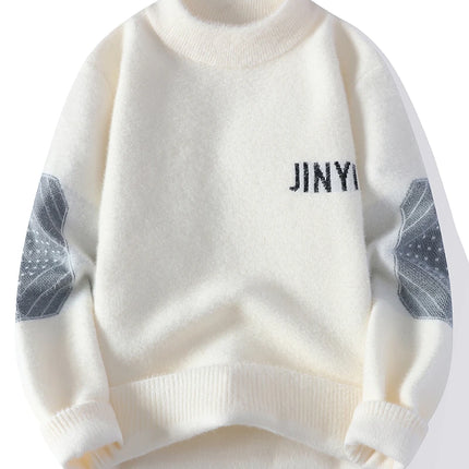 Sweaters men Winter Letter pattern thick sweater men Student youth sweaters autumn Men's wool pullovers full