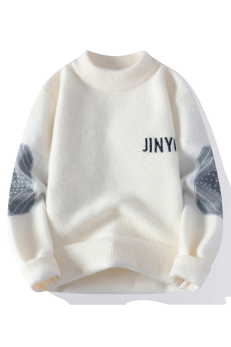 Sweaters men Winter Letter pattern thick sweater men Student youth sweaters autumn Men's wool pullovers full