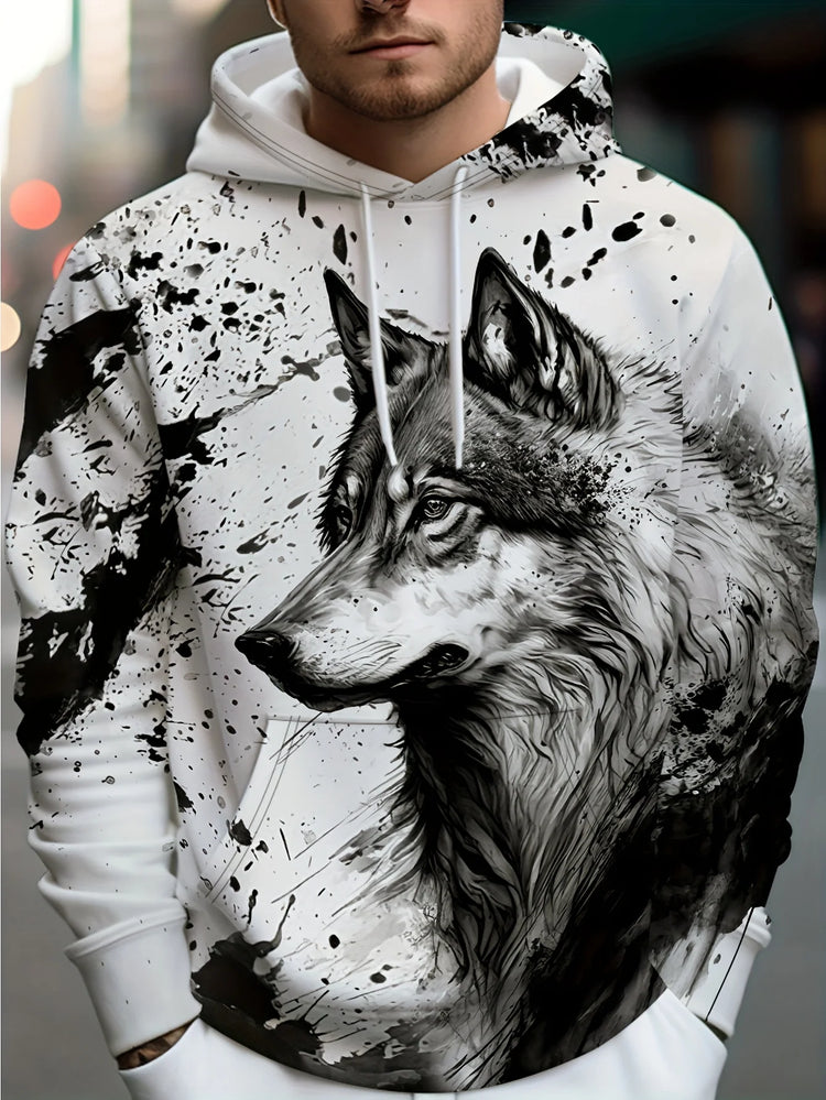 Animal Wolf Tiger 3D Print Hoodies Men Women Fashion Streetwear Hooded Sweatshirts Oversized Hoodie Pullovers Tops Man Clothing