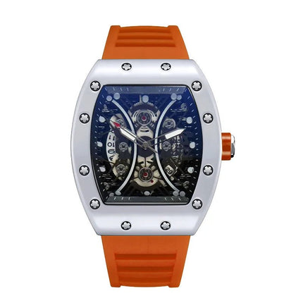Orologio da uomo leggero marchio di lusso quadrante barile di vino orologio sportivo alla moda con bagliore notturno orologio calendario Reloj L146 platinumshop