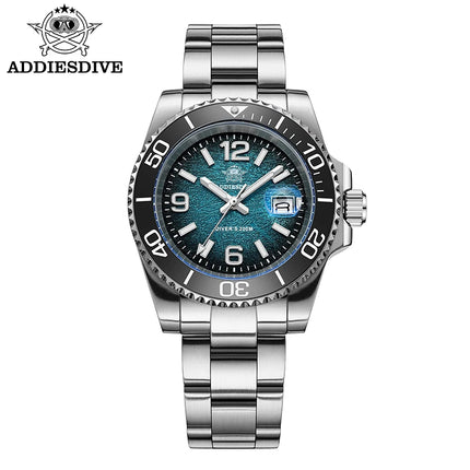 ADDIESDIVE Men Quartz Watch Japan 2115 BGW9 Luminous 200m Waterproof Diver Wristwatch 316L Stainless Steel Men's Watches New