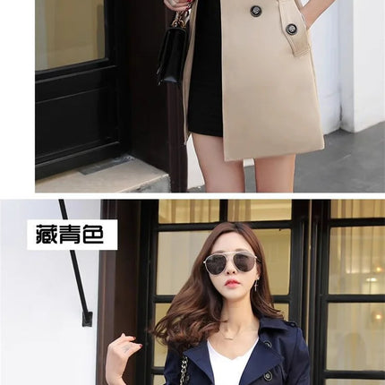 Xiaoxiangfeng Jacket Women2026Spring Autumn Winter New Fashion Windbreaker British Style Long Trench Coat Loose Female Outerwear
