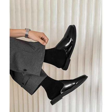 Nuovi Mocassini da Uomo 2026, Scarpe Eleganti di Lusso in Pelle Verniciata, Antiscivolo, per Esterni, Estive, Fatti a Mano