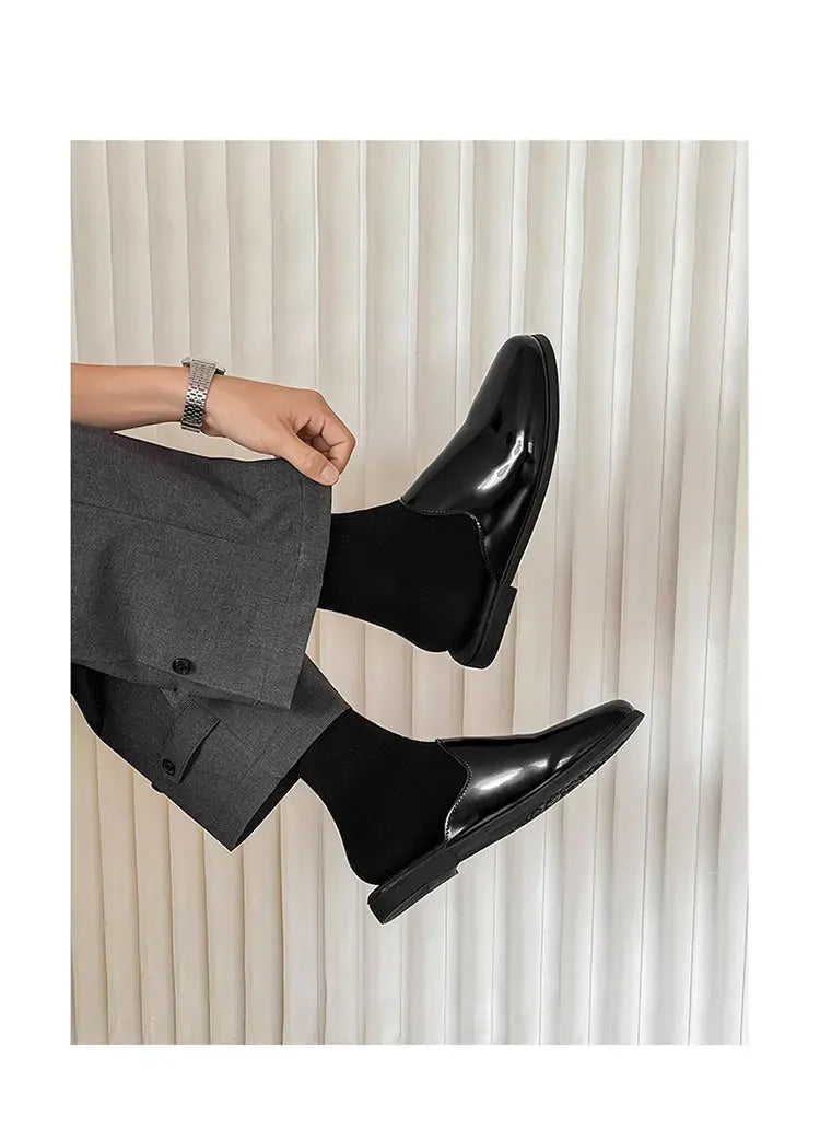 Nuovi Mocassini da Uomo 2026, Scarpe Eleganti di Lusso in Pelle Verniciata, Antiscivolo, per Esterni, Estive, Fatti a Mano
