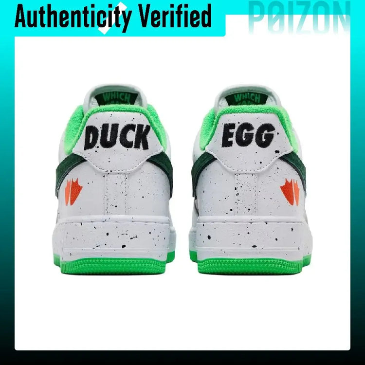 Nike x DOAF Air Force 1 Low top Skateboard Shoes Unisex White Green IU7613-100