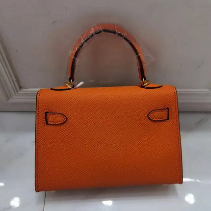 Women's handbag Bag for Woman of Genuine Leather in Gold or Silver Buckle Designer Bag Women's bag Luxury brand bag Shoulder ba PlatiNum