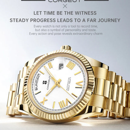 Custom Logo Diy 36/39MM Dial Automatic Mechanical Watches For Man Week Date Type Sapphire Luxury Waterproof Diving Man Watches