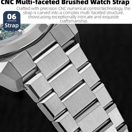 AddiesKin K006 Luxury Men Mechanical Watch Miyota9015 Crystallized Titanium Automatic Sapphire Crystal Waterproof Luminous Gift