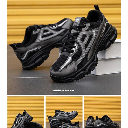 Baasploa Women Running Shoes Lightweight Breathable Sport Shoes Female Comfort White Casual Sneakers Height Increase Cushioning PlatiNum