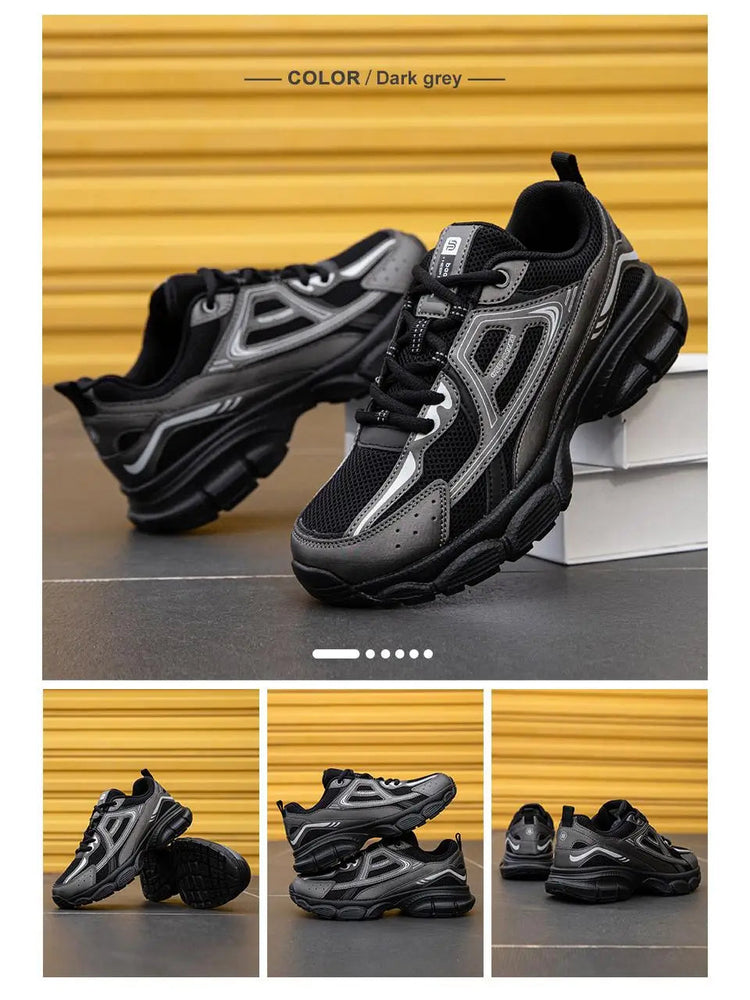 Baasploa Women Running Shoes Lightweight Breathable Sport Shoes Female Comfort White Casual Sneakers Height Increase Cushioning PlatiNum