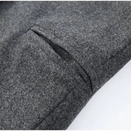Elegant Big Scarf Collar Women's Coat Fashion Double Breasted Pockets Overcoats 2026 Autumn New High Street Oversize Outerwears