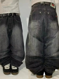 Nuovi Jeans Baggy Oversize con Ricamo a Motivo Tigre, Stile Y2K, Gotico, Harajuku, Hip Hop, Pantaloni Larghi Casual Femminili