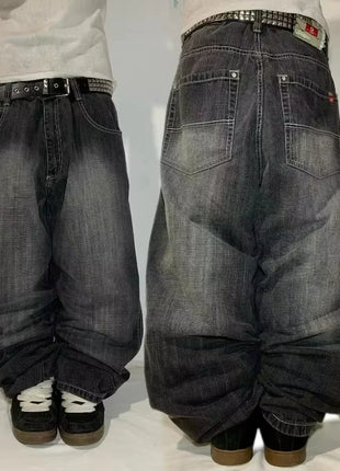 Nuovi Jeans Baggy Oversize con Ricamo a Motivo Tigre, Stile Y2K, Gotico, Harajuku, Hip Hop, Pantaloni Larghi Casual Femminili