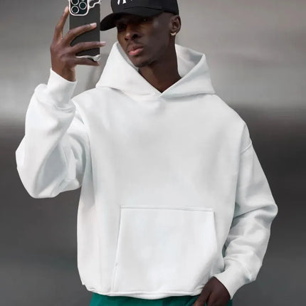Men Rose Print Pullover Hoodie Casual Long Sleeve Streetwear Hip‑Hop Hooded Sweatshirt For Autumn Winter Women Warm Fleece Tops