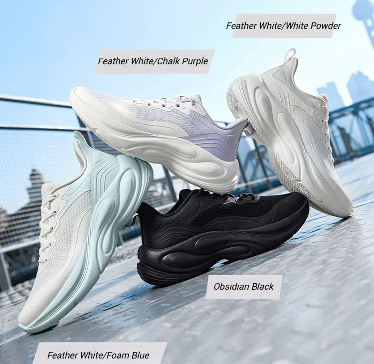 361 Degrees Women Enchanted 2.0 Running Shoes Lightweight Versatile Soft Cushioning Durable Versatile Female Sneakers 682512235 PlatiNum