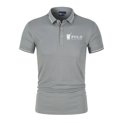Men's Premium Summer Polo Shirt, Quick Dry, Breathable, Casual, Business Fashion, Sporty, Short Sleeve, Men's Apparel