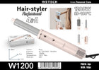 4 In 1 Hot Air Brush Hair Styler 1200W Multi‑Functional Hair Dryer Brush 35‑100℃ Adjustable Temperature Curling Straightening Styling Tool