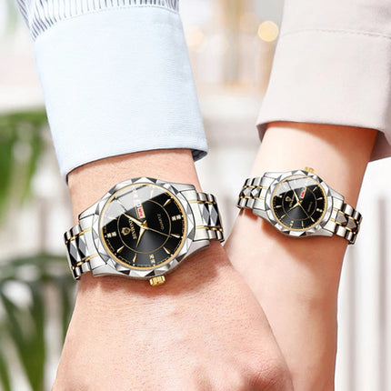 BINBONG Orologi da donna Orologio al quarzo da donna di moda di lusso Orologio da polso in acciaio inossidabile con data luminosa impermeabile Regalo per gli amanti della fidanzata platinumshop