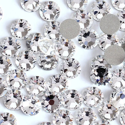 AB/Clear 1 Bag Nail Rhinestones Sizes SS3-SS12 1440 pcs Nail Art Decoration Flatback Glass Stones Shiny Gems DIY Gems nail accessories