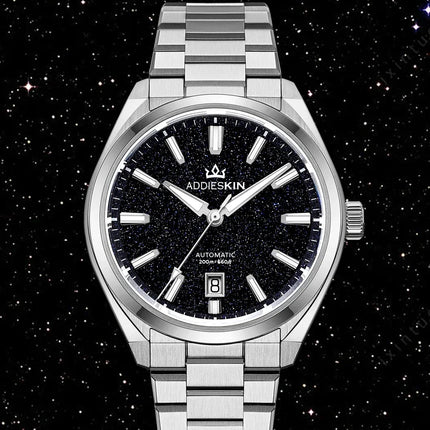 AddiesKIN Men Watch BGW9 Luminous Blue Goldstone Dial Sapphire Glass 20Bar Waterproof Japan 9015 K010 Automatic Mechanical Watch