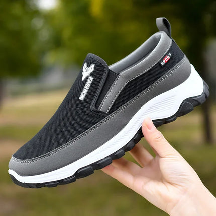 Scarpe da ginnastica da trekking da uomo, scarpe da ginnastica da viaggio ortopediche traspiranti, comode per attività all'aperto, escursioni, passeggiate