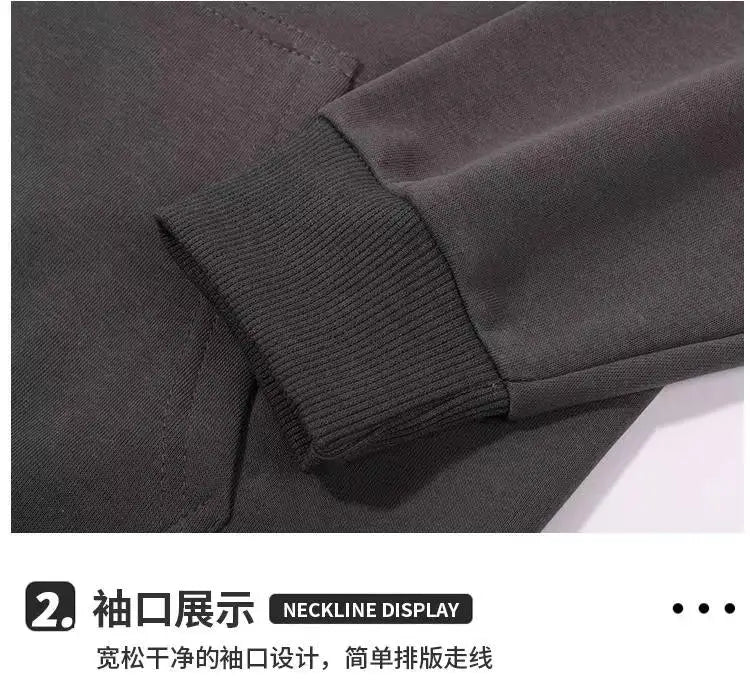 50% pure cotton casual long sleeved hooded sweatshirt for private customization, please contact M-5XL large size