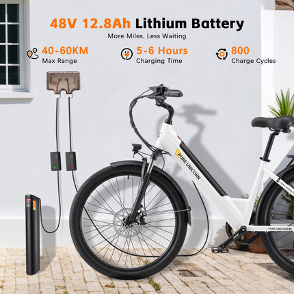 PURE UNICORN U2 Bicicletta Elettrica 48V 750W, 45km/h, E-bike per Adulti, 12.8Ah, Bici Elettrica da Città Economica per Donna, Spedizione Gratuita