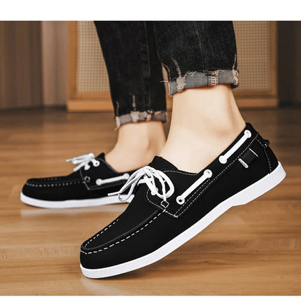 Mocassini da uomo Design Scarpe da barca Pelle PU Alta qualità Comodo Slip-On Morbido Piatto Versatile Scarpe da guida alla moda Mocassini